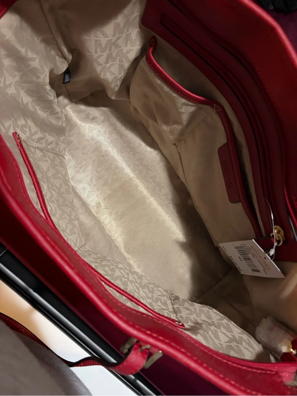 Michael Kors Red Tote Bag